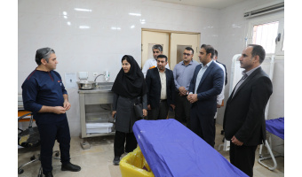 بازدید دکتر شهدادی از بیمارستان هامون
