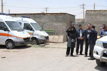 بازدید دکتر شهدادی از نقلیه دانشگاه